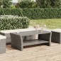 vidaXL Mesa de centro ratán sintético gris 100x50x40 cm vidaXL Mesa de centro ratán sintético gris 100x50x40 cm