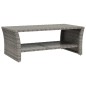 vidaXL Mesa de centro ratán sintético gris 100x50x40 cm vidaXL Mesa de centro ratán sintético gris 100x50x40 cm