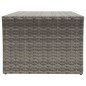 vidaXL Mesa de centro ratán sintético gris 100x50x40 cm vidaXL Mesa de centro ratán sintético gris 100x50x40 cm