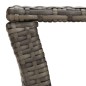 vidaXL Mesa de centro ratán sintético gris 100x50x40 cm vidaXL Mesa de centro ratán sintético gris 100x50x40 cm