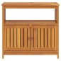 vidaXL Mesa consola de jardín madera maciza acacia 80x35x75 cm vidaXL Mesa consola de jardín madera maciza acacia 80x35x75 cm