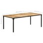 vidaXL Mesa de comedor madera de mango rugosa 200x100x76 cm vidaXL Mesa de comedor madera de mango rugosa 200x100x76 cm