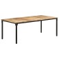 vidaXL Mesa de comedor madera de mango rugosa 200x100x76 cm vidaXL Mesa de comedor madera de mango rugosa 200x100x76 cm