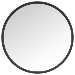 vidaXL Espejo de pared negro 30 cm