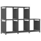 vidaXL Estantería de 5 cubos de tela gris 103x30x72,5 cm vidaXL Estantería de 5 cubos de tela gris 103x30x72,5 cm