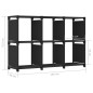 vidaXL Estantería de 6 cubos de tela negra 103x30x72,5 cm vidaXL Estantería de 6 cubos de tela negra 103x30x72,5 cm