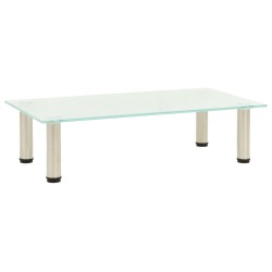 vidaXL Mueble para TV de vidrio templado esmerilado 60x35x17 cm