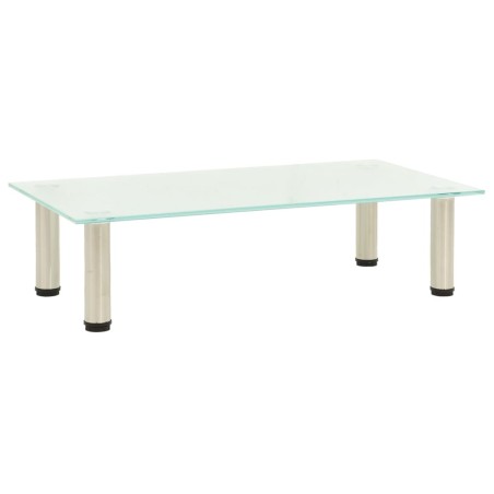vidaXL Mueble para TV de vidrio templado esmerilado 60x35x17 cm