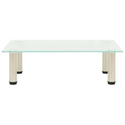 vidaXL Mueble para TV de vidrio templado esmerilado 60x35x17 cm