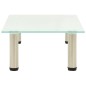vidaXL Mueble para TV de vidrio templado esmerilado 60x35x17 cm
