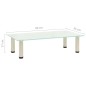 vidaXL Mueble para TV de vidrio templado esmerilado 60x35x17 cm