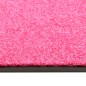 vidaXL Felpudo lavable rosa 90x120 cm vidaXL Felpudo lavable rosa 90x120 cm