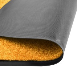 vidaXL Felpudo lavable naranja 90x150 cm