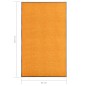 vidaXL Felpudo lavable naranja 90x150 cm