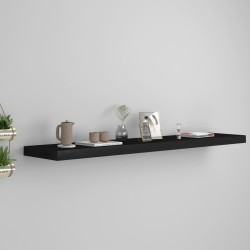 vidaXL Estante flotante de pared MDF negro 120x23,5x3,8 cm