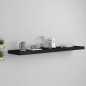 vidaXL Estante flotante de pared MDF negro 120x23,5x3,8 cm vidaXL Estante flotante de pared MDF negro 120x23,5x3,8 cm