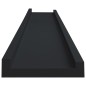 vidaXL Repisa para marcos de fotos 2 uds MDF negro 80x9x3 cm vidaXL Repisa para marcos de fotos 2 uds MDF negro 80x9x3 cm