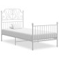 vidaXL Estructura de cama de metal blanco 100x200 cm vidaXL Estructura de cama de metal blanco 100x200 cm