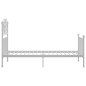 vidaXL Estructura de cama de metal blanco 100x200 cm vidaXL Estructura de cama de metal blanco 100x200 cm