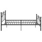 vidaXL Estructura de cama de metal negro 120x200 cm vidaXL Estructura de cama de metal negro 120x200 cm