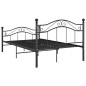 vidaXL Estructura de cama de metal negro 120x200 cm vidaXL Estructura de cama de metal negro 120x200 cm