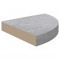 vidaXL Estante de esquina de pared 2 uds MDF gris hormigón 35x35x3,8cm vidaXL Estante de esquina de pared 2 uds MDF gris hormigón 35x35x3,8cm