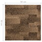 vidaXL Baldosas de moqueta de suelo 20 unidades 5 m² marrón vidaXL Baldosas de moqueta de suelo 20 unidades 5 m² marrón