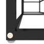 vidaXL Mueble para TV vidrio templado transparente 140x40x40,5 cm