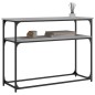 vidaXL Mesa consola madera de ingeniería gris Sonoma 100x35,5x75 cm vidaXL Mesa consola madera de ingeniería gris Sonoma 100x35,5x75 cm