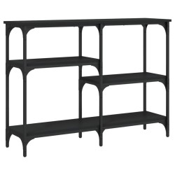 vidaXL Mesa consola madera de ingeniería negra 102x29x75 cm