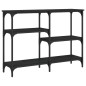 vidaXL Mesa consola madera de ingeniería negra 102x29x75 cm vidaXL Mesa consola madera de ingeniería negra 102x29x75 cm
