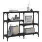 vidaXL Mesa consola madera de ingeniería negra 102x29x75 cm vidaXL Mesa consola madera de ingeniería negra 102x29x75 cm