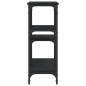 vidaXL Mesa consola madera de ingeniería negra 102x29x75 cm vidaXL Mesa consola madera de ingeniería negra 102x29x75 cm