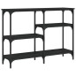 vidaXL Mesa consola madera de ingeniería negra 102x29x75 cm vidaXL Mesa consola madera de ingeniería negra 102x29x75 cm