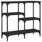 vidaXL Mesa consola madera de ingeniería negra 80x29x75 cm vidaXL Mesa consola madera de ingeniería negra 80x29x75 cm