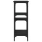 vidaXL Mesa consola madera de ingeniería negra 80x29x75 cm vidaXL Mesa consola madera de ingeniería negra 80x29x75 cm