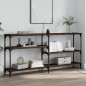 vidaXL Mesa consola madera de ingeniería marrón roble 160x29x75 cm vidaXL Mesa consola madera de ingeniería marrón roble 160x29x75 cm