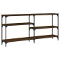 vidaXL Mesa consola madera de ingeniería marrón roble 160x29x75 cm vidaXL Mesa consola madera de ingeniería marrón roble 160x29x75 cm