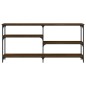 vidaXL Mesa consola madera de ingeniería marrón roble 160x29x75 cm vidaXL Mesa consola madera de ingeniería marrón roble 160x29x75 cm