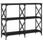 vidaXL Mesa consola madera de ingeniería negra 100x28x80,5 cm vidaXL Mesa consola madera de ingeniería negra 100x28x80,5 cm