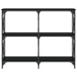 vidaXL Mesa consola madera de ingeniería negra 100x28x80,5 cm vidaXL Mesa consola madera de ingeniería negra 100x28x80,5 cm