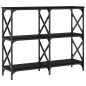 vidaXL Mesa consola madera de ingeniería negra 100x28x80,5 cm vidaXL Mesa consola madera de ingeniería negra 100x28x80,5 cm