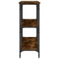 vidaXL Mesa consola madera de ingeniería roble ahumado 150x29x75 cm vidaXL Mesa consola madera de ingeniería roble ahumado 150x29x75 cm