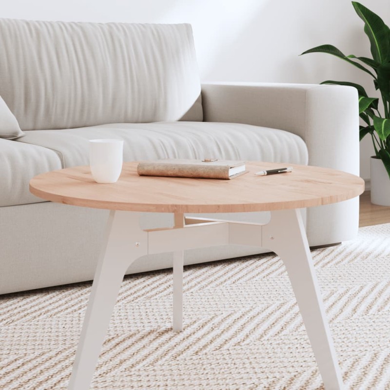 vidaXL Tablero redondo de madera maciza de haya Ø70x1,5 cm vidaXL Tablero redondo de madera maciza de haya Ø70x1,5 cm