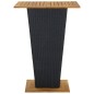 vidaXL Set de muebles de bar de jardín 5 pzas y cojines ratán PE negro vidaXL Set de muebles de bar de jardín 5 pzas y cojines ratán PE negro