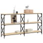vidaXL Mesa consola madera de ingeniería roble Sonoma 156x28x80,5 cm vidaXL Mesa consola madera de ingeniería roble Sonoma 156x28x80,5 cm