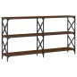 vidaXL Mesa consola madera de ingeniería marrón roble 200x28x80,5 cm vidaXL Mesa consola madera de ingeniería marrón roble 200x28x80,5 cm