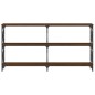 vidaXL Mesa consola madera de ingeniería marrón roble 200x28x80,5 cm vidaXL Mesa consola madera de ingeniería marrón roble 200x28x80,5 cm