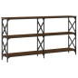 vidaXL Mesa consola madera de ingeniería marrón roble 200x28x80,5 cm vidaXL Mesa consola madera de ingeniería marrón roble 200x28x80,5 cm