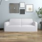 vidaXL Funda elástica para sillón de 2 plazas poliéster jersey blanca vidaXL Funda elástica para sillón de 2 plazas poliéster jersey blanca